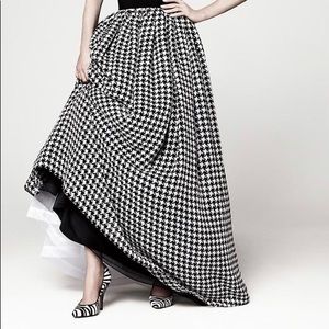 Talbots Houndstooth Chiffon Skirt
